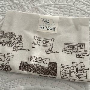 National Parks tea towel